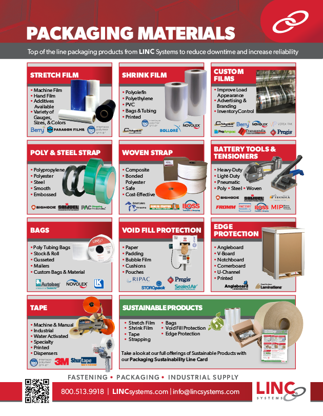 Packaging Materials Line Card