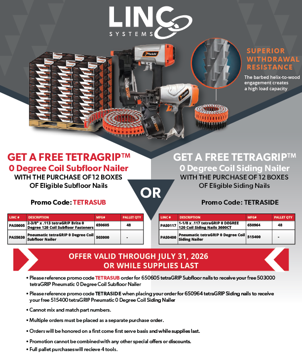 Paslode 2026 Tetragrip Promo