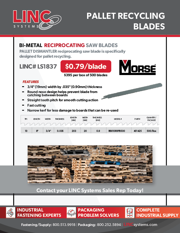 LINC Pallet Reciprocating Blades