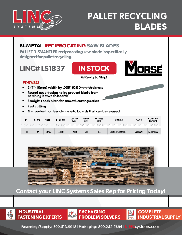 LINC Pallet Reciprocating Blades