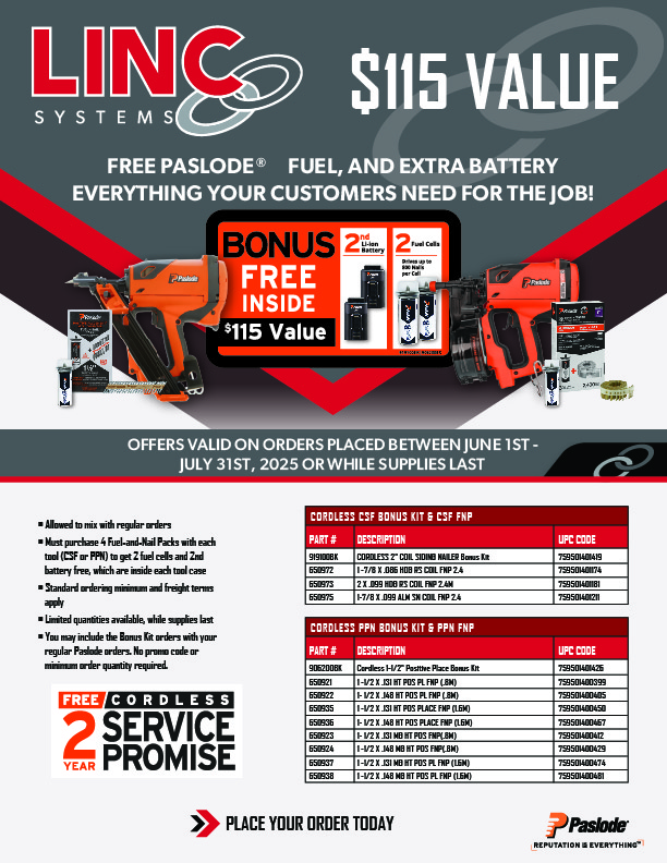 Paslode Tetragrip Siding Promo