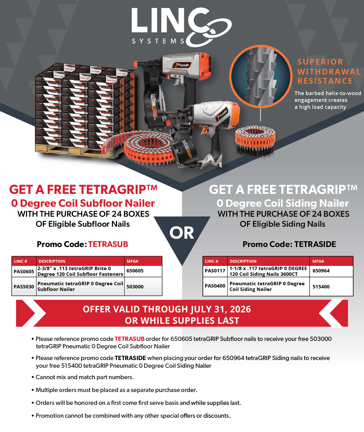 Paslode 2026 Tetragrip Promo